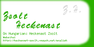 zsolt heckenast business card